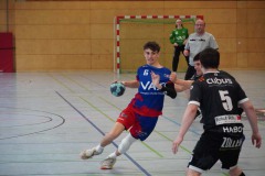 Vorbei an allen - das gelang heute nicht nur Laurin Huss (blaues Trijot) sondern auch der gesamten Mannschaft. Die JANO erreichte als Erstplatzierter die nächste Runde für die Qualifikation zur Jugendhandball-Bundesliga. Foto: Wei