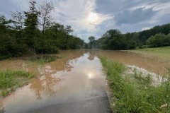 Hochwasserrückhaltebereich aus Sicht Scharnhausen nach Stockhausen. 